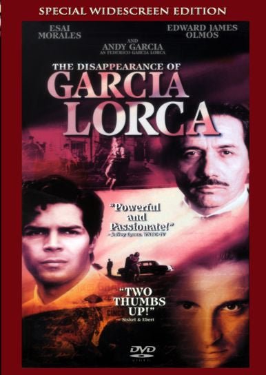 the disappearance of garcia lorca playable all-regions dvd